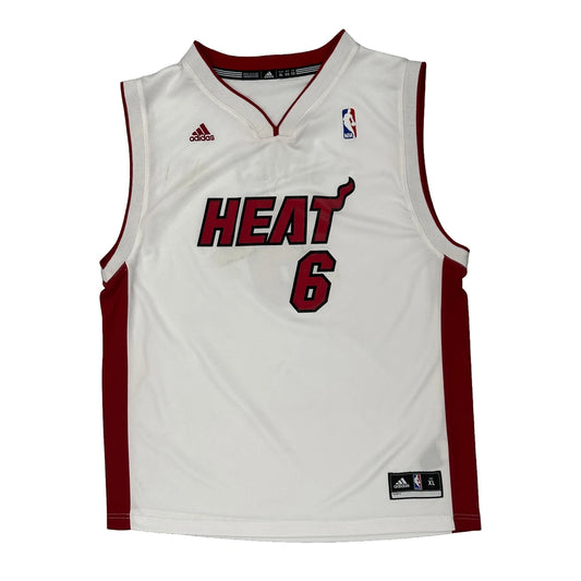 Miami Heat Adidas Nba Jersey - XL White Polyester