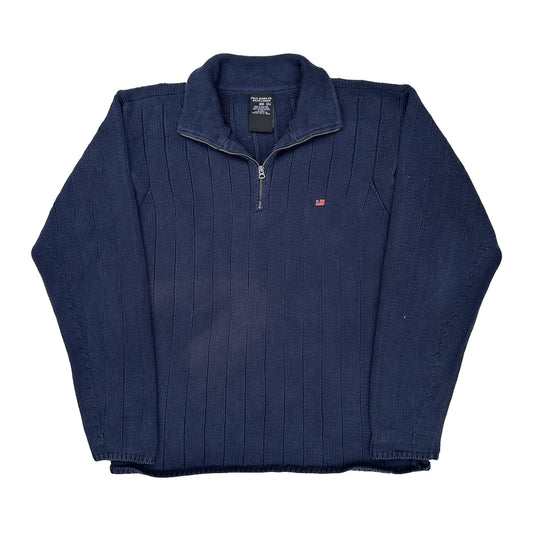 Polo By Ralph Lauren 1/4 Zip - 2XL Navy Cotton