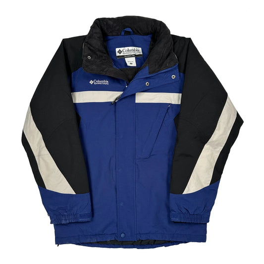 Vintage Columbia Jacket - Small Blue Polyester