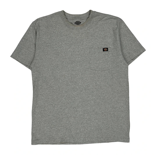 Dickies T-Shirt - Large Gray Cotton
