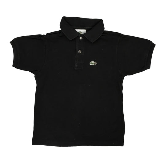 Age 8 Lacoste Polo Shirt - Small Black Cotton