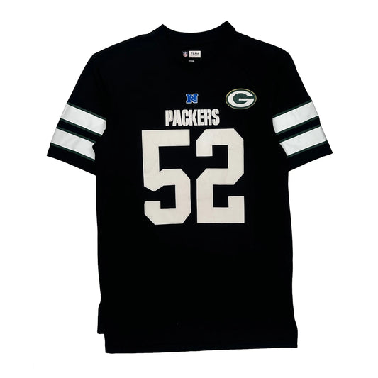 Green Bay Packers N.F.L. Team Apparel Football Shirt - Medium Black Polyester