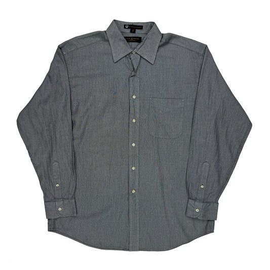 Tommy Hilfiger Checked Shirt - Large Grey Cotton