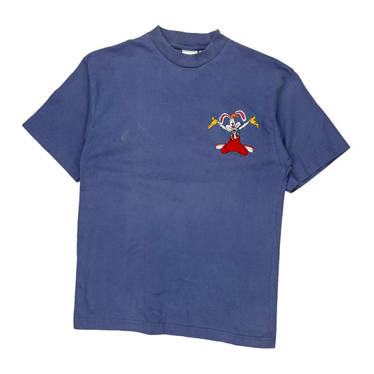 Roger Rabbit Disney T-Shirt - Medium Blue Cotton