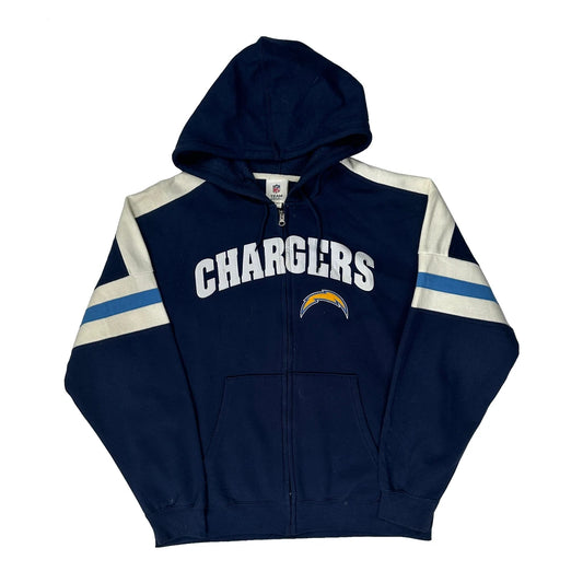 Chargers N.F.L. Team Apparel Graphic Hoodie - Large Navy Cotton Blend