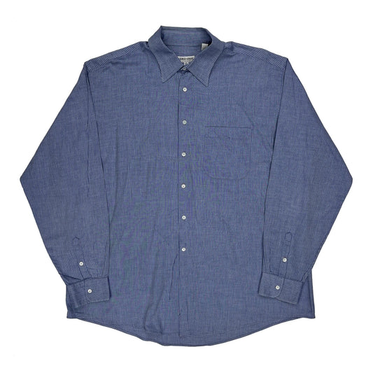 Giorgio Armani Striped Shirt - XL Blue Cotton