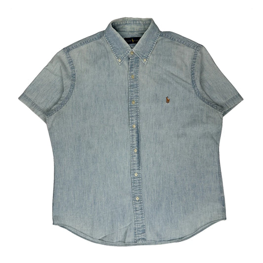 Ralph Lauren Denim Shirt - Large Light Wash Cotton