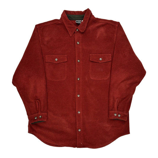 The North Face Overshirt - XL Red Polyester