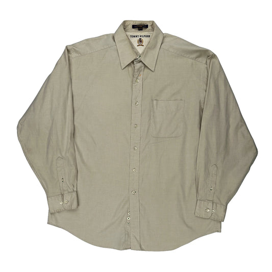 Tommy Hilfiger Shirt - Large Beige Cotton