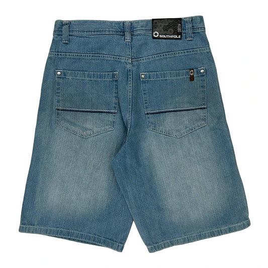 Southpole Denim Shorts - 36W 12L Light Wash Cotton