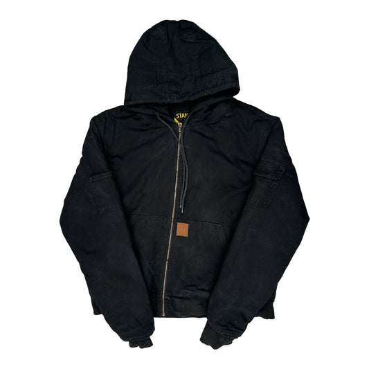 Stanley Jacket - Medium Black Cotton