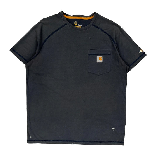 Carhartt T-Shirt - Medium Black Cotton