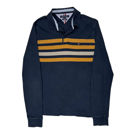 Vintage Tommy Hilfiger Slim Fit Polo Shirt - Large Navy Cotton