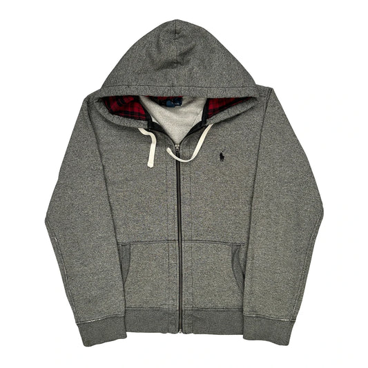 Polo By Ralph Lauren Hoodie - Large Grey Cotton