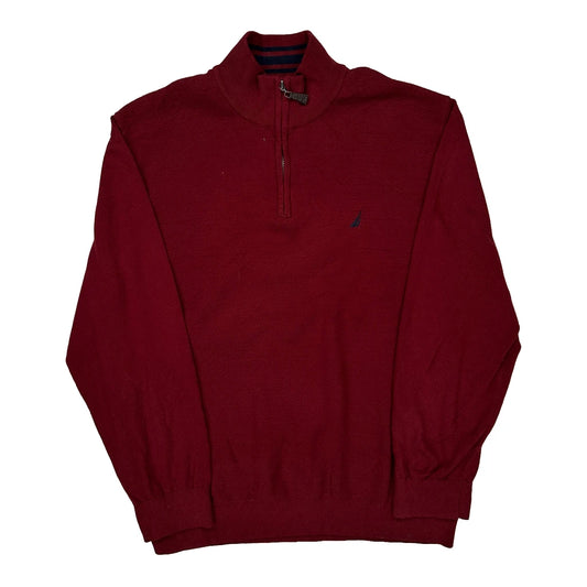 Navtech Nautica 1/4 Zip - 2XL Red Cotton