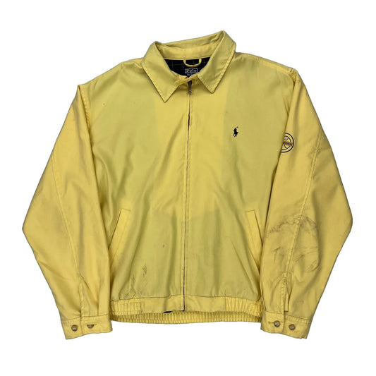 Polo By Ralph Lauren Harrington Jacket - Large Yellow Polyester