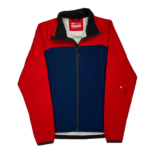 Helly Hansen Graphic Ski Jacket - Small Blue Polyester
