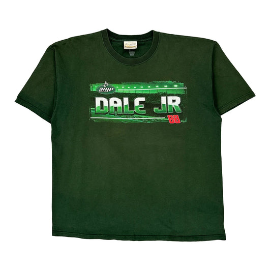 Dale Jr Chase Authentics Nascar T-Shirt - Large Green Cotton