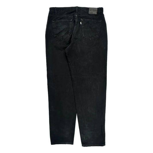 Silver Tabs Levis Loose Jeans - 38W 30L Black Cotton