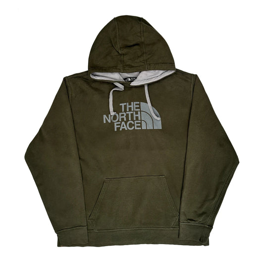 The North Face Hoodie - XL Khaki Cotton Blend