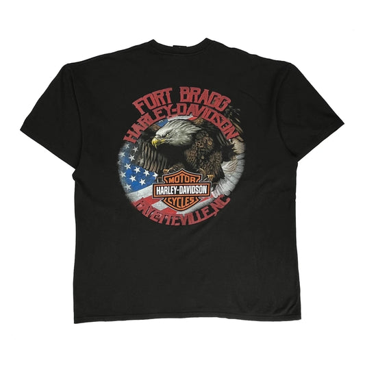 Harley Davidson Graphic T-Shirt - XL Black Cotton