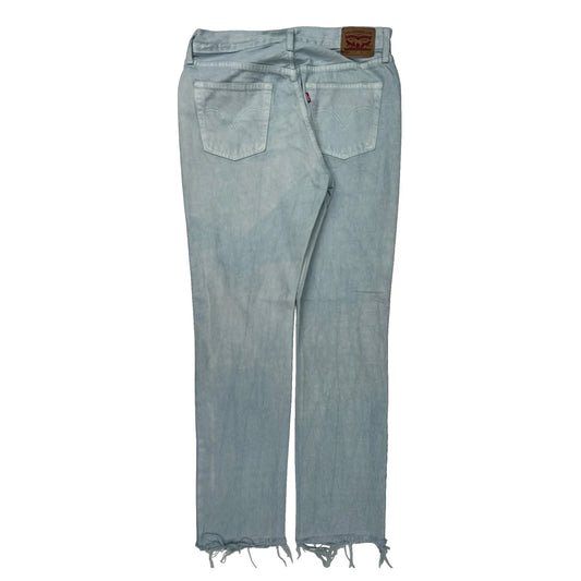 501 Levis Jeans - 30W 28L Light Wash Cotton