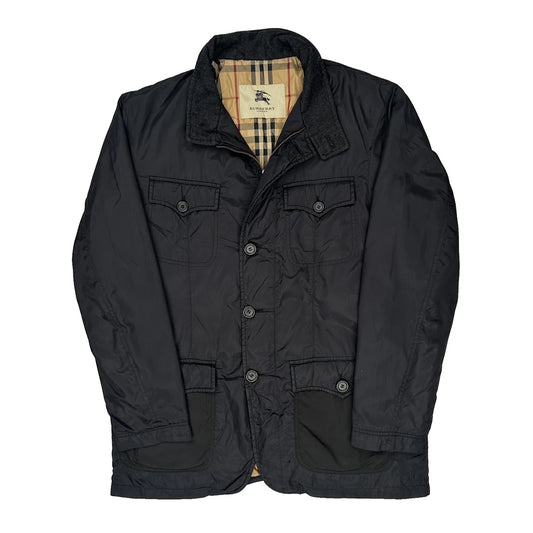 Burberry Checked Jacket - XL Black Polyester