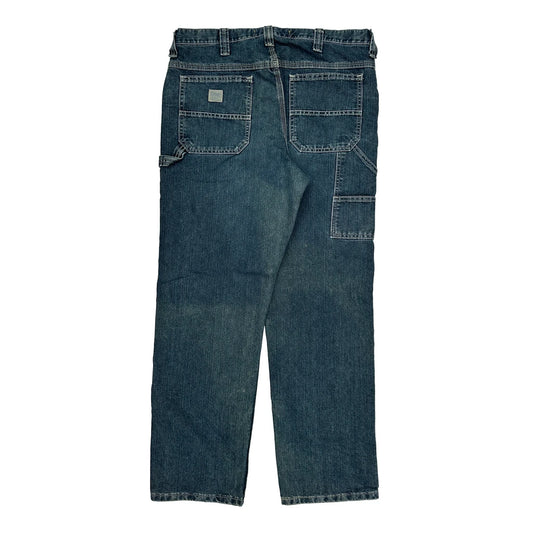 Lee Carpenter Jeans - 34W 32L Blue Cotton Blend