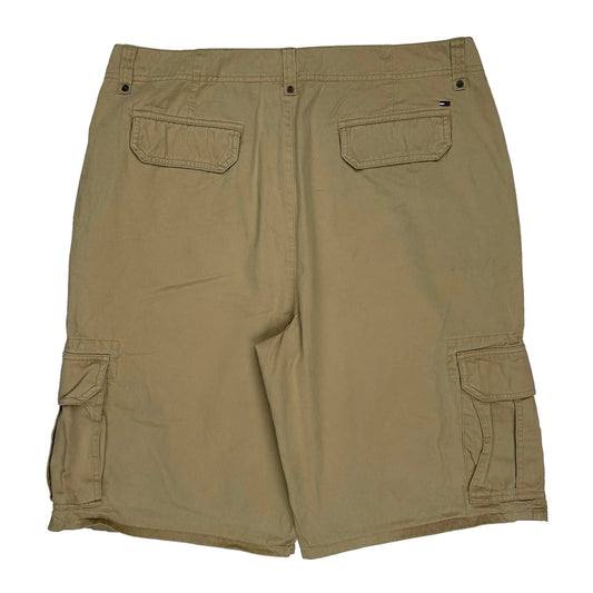 Tommy Hilfiger Cargo Shorts - 36W 12L Beige Cotton