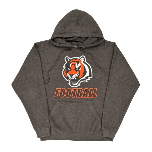 Cincinnati Bengals Nfl Hoodie - XL Grey Cotton Blend