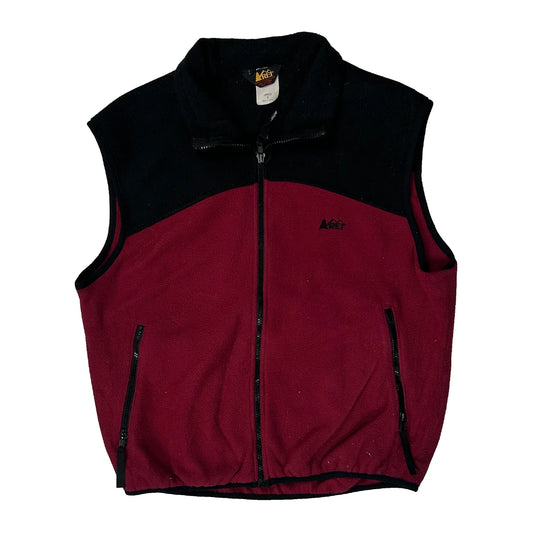 Made In USA Rei Hiking Gilet - Small Burgundy Polyester