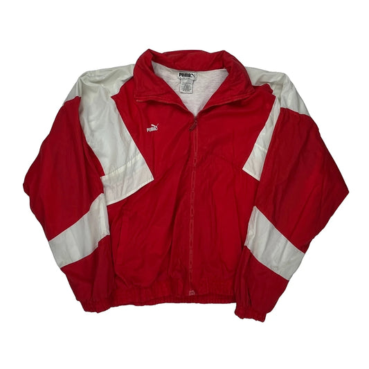 Puma Windbreaker - XL Red Cotton