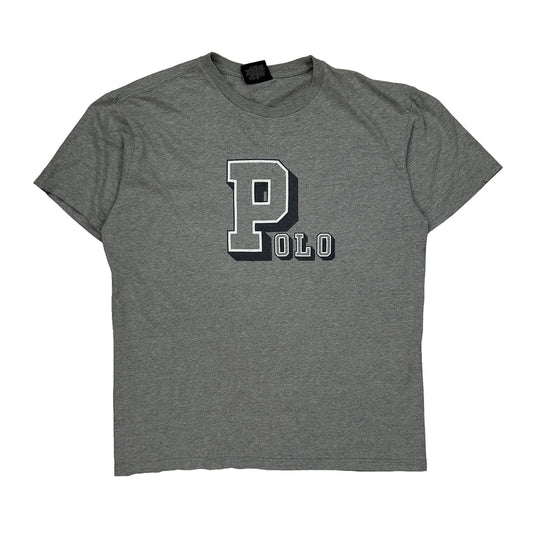 Polo Sport College T-Shirt - Large Gray Cotton