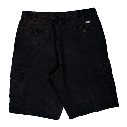 Dickies Cargo Shorts - 38W 10L Black Cotton
