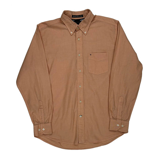 Graduate End-On-End Tommy Hilfiger Shirt - Medium Orange Cotton