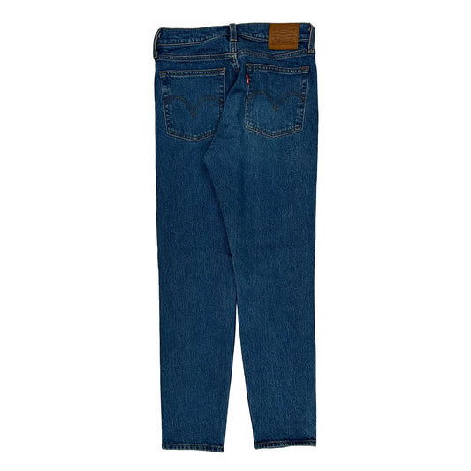 501 Levis Skinny Jeans - 27W UK 8 Blue Cotton