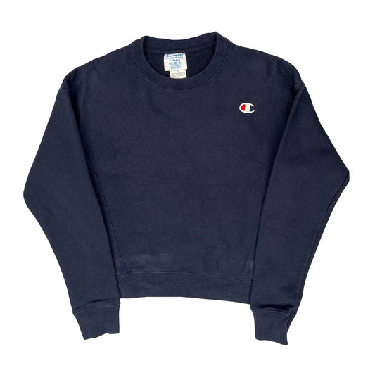 Champion Sweatshirt - XS Navy Cotton Blend