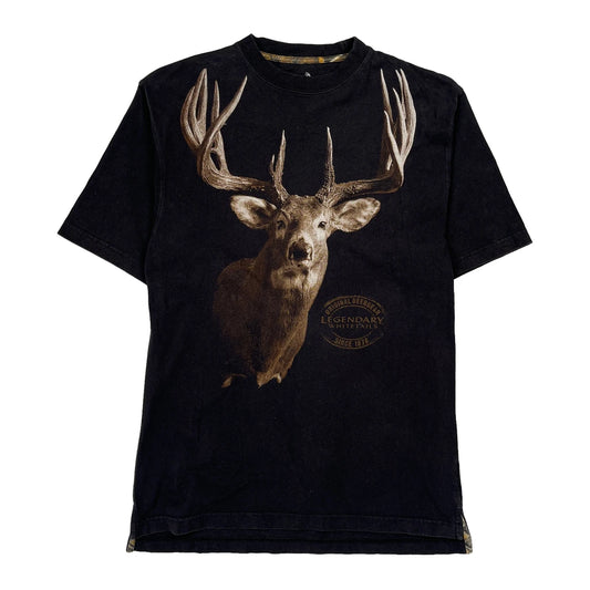 The James Rath Buck Legendary Camo T-Shirt - Medium Black Cotton