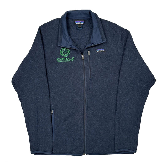 Vintage Emerald Therapy Center, Llc Patagonia Fleece Jacket - Large Blue Polyester