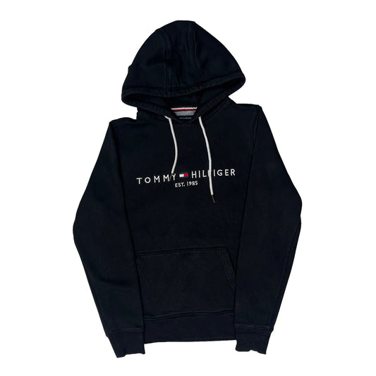 Tommy Hilfiger Hoodie - Small Black Cotton Blend