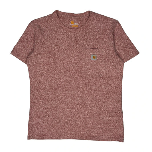Carhartt T-Shirt - Medium Red Cotton