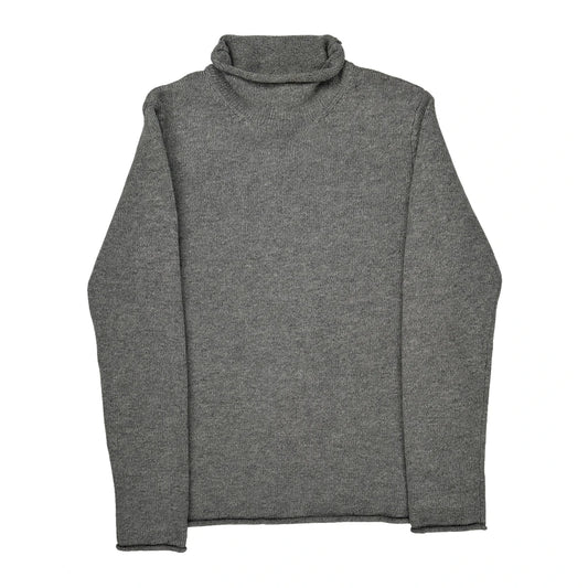 Vintage Ralph Lauren Roll Neck Sweater - Medium Gray Cashmere Blend