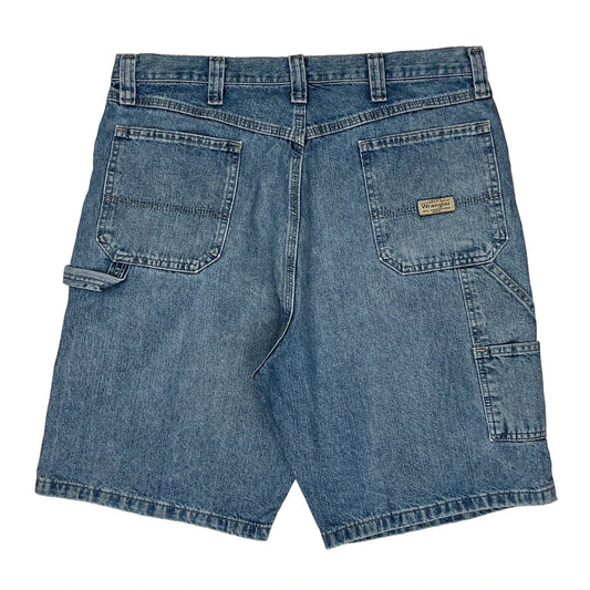 Wrangler Carpenter Shorts - 36W 11L Blue Denim