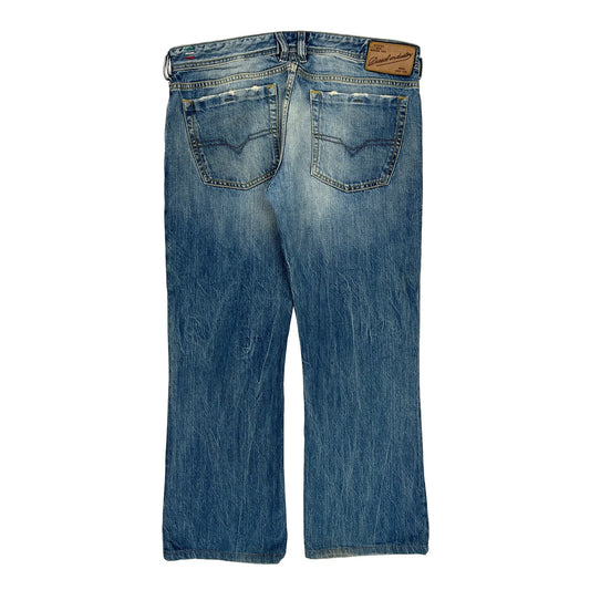 Diesel Zathan Boot Cut Jeans - 37W 32L Blue Denim