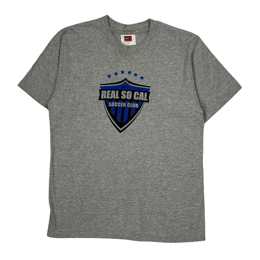 Real So Cal Soccer Club Nike T-Shirt - Medium Gray Cotton