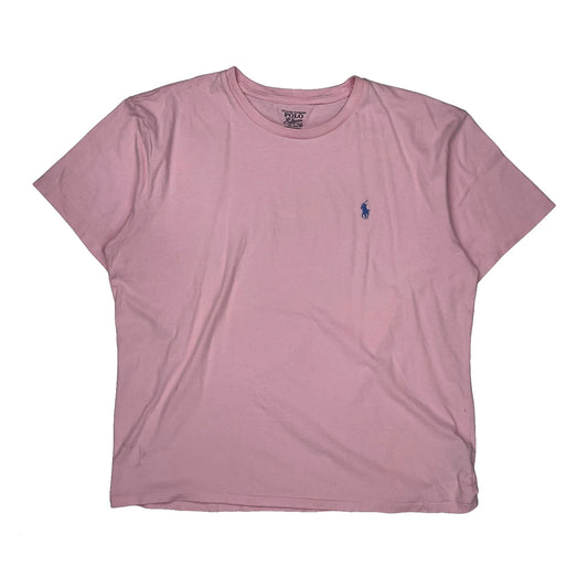 Polo By Ralph Lauren T-Shirt - Large Pink Cotton