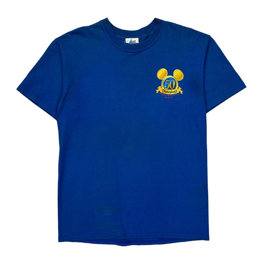 Disney Graphic T-Shirt - Medium Blue Cotton