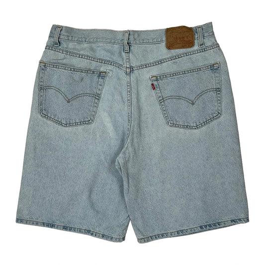 Levis Denim Shorts - 36W 10L Light Wash Denim