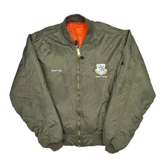 Ssgt Fox Unbranded Bomber Jacket - XL Green Nylon