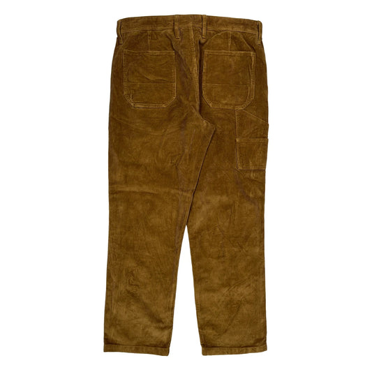 Wallace & Berne Corduroy Carpenter Trousers - 36W 32L Brown Corduroy